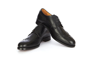 Mens Black Leather Brogue Shoes Online India