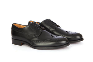 Black Brogue Shoes For Men