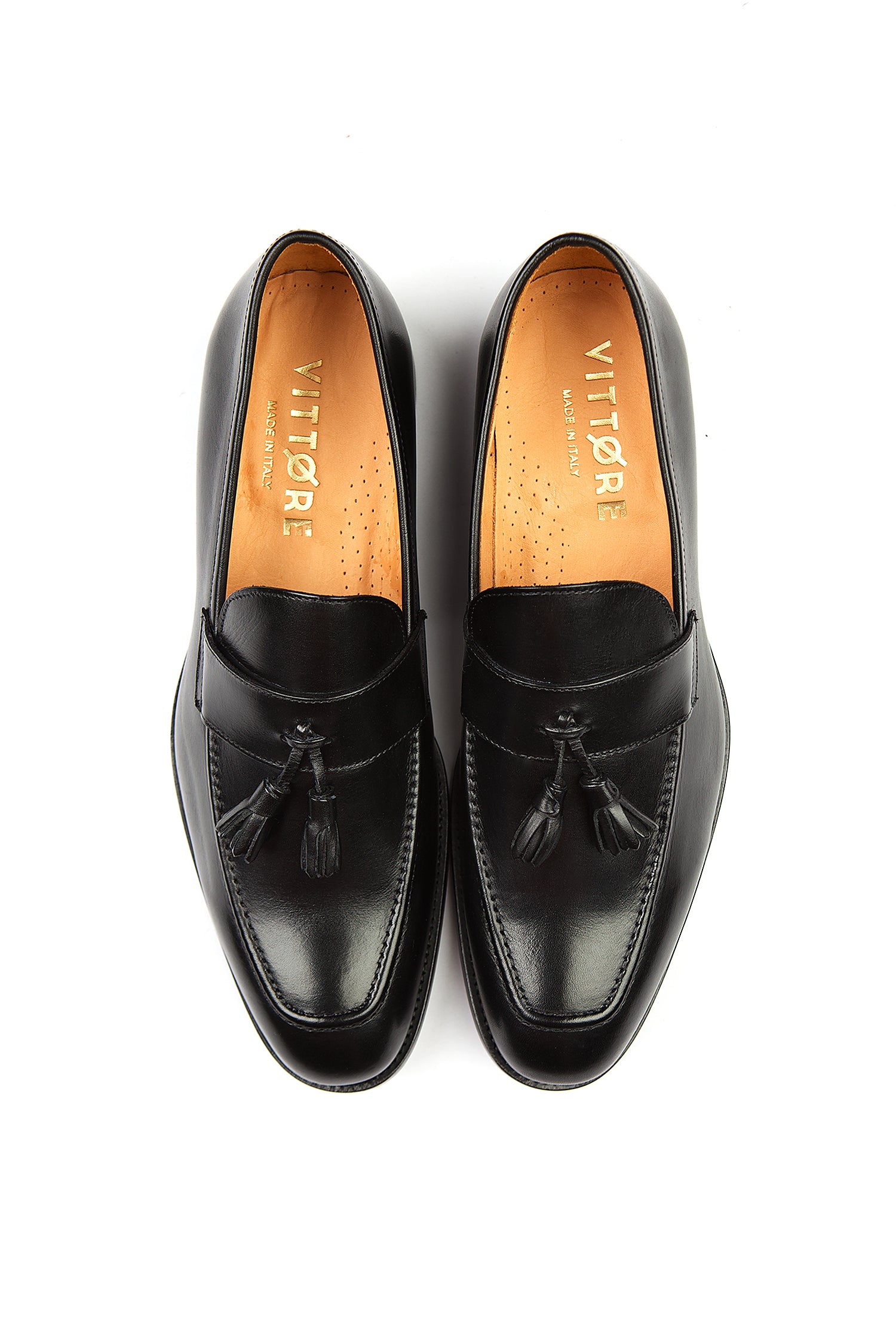 black tassel loafers Italian shoes