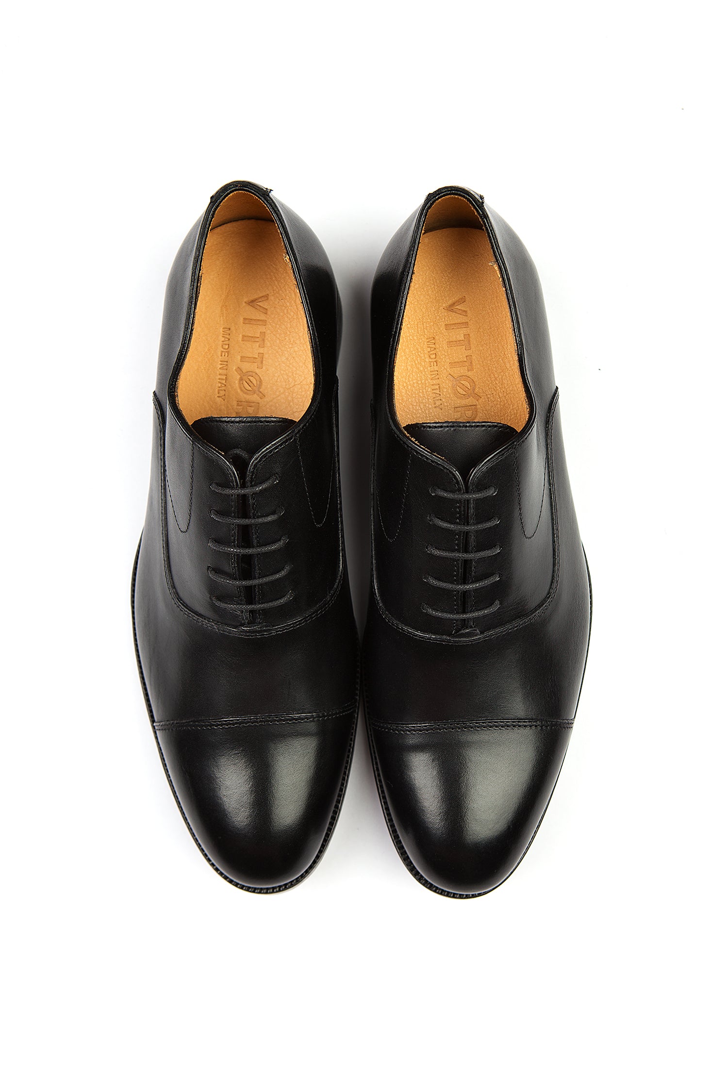 italian black dress shoes The Cagney Cap-Toe Oxford