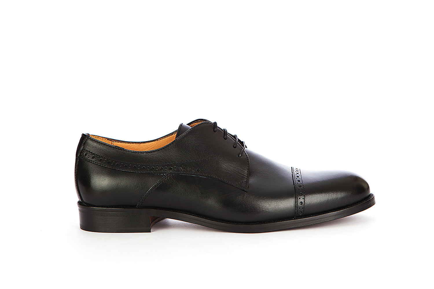 Black Oxford Style Lace Up Shoes