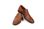 Load image into Gallery viewer, Italian Luxury Leather Slip On Shoes Cognac Colour
