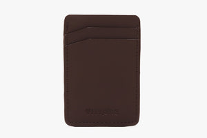 Mens card holder, brown credit card wallet