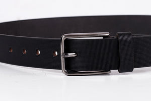 mens black formal leather belt