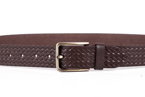 Mens Dark Brown Leather Belt Online