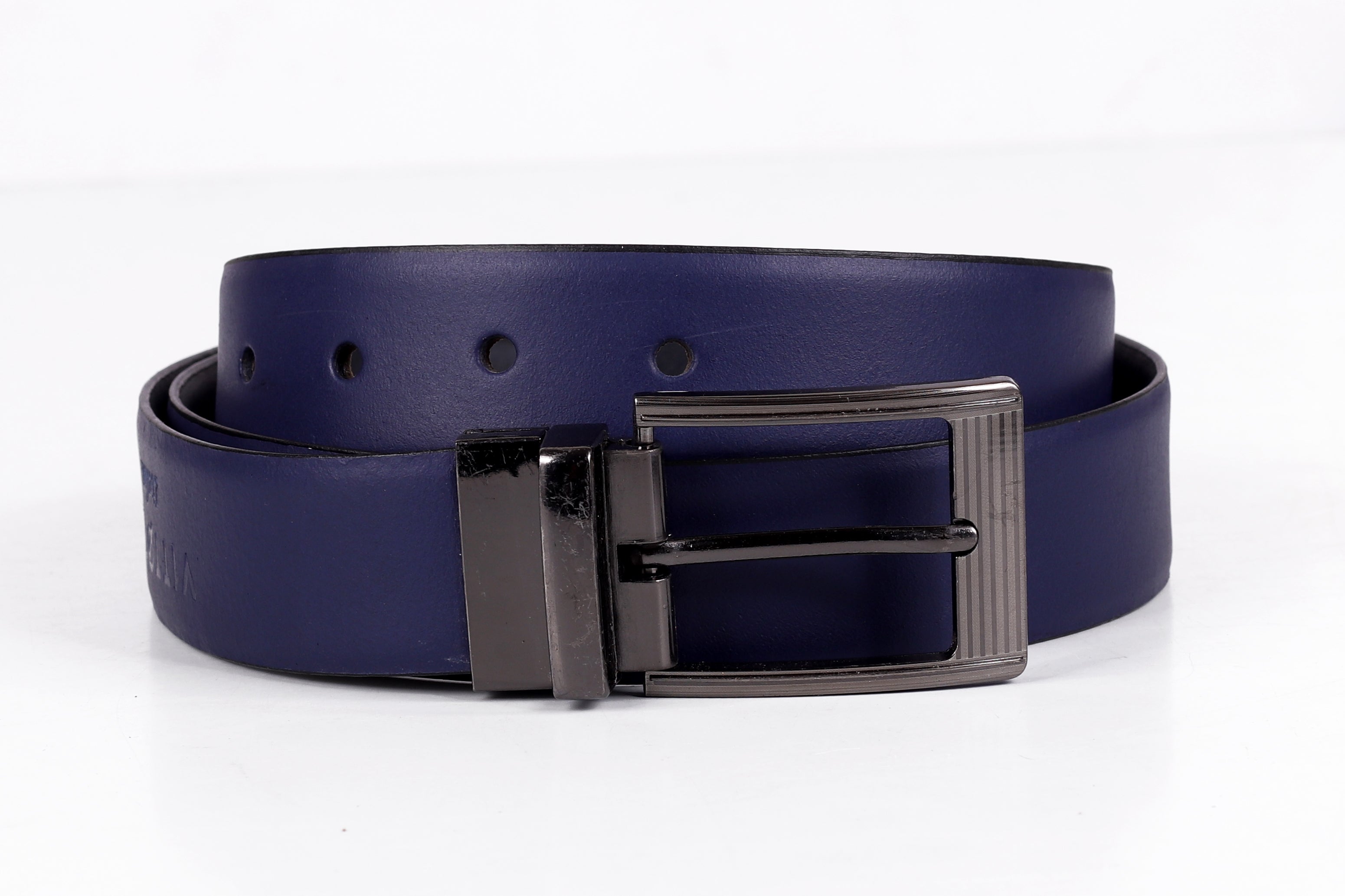 Purple Leather Belt - Francesca