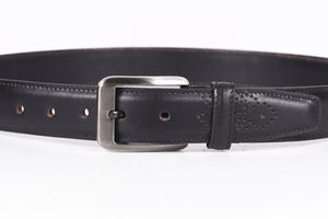 Black Leather Belt for Men