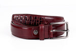 Load image into Gallery viewer, Burgundy Brown Belt Mens India
