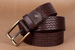 Load image into Gallery viewer, Mens Dark Brown Leather Belt Online
