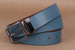 Blue Leather Belt online shopping India