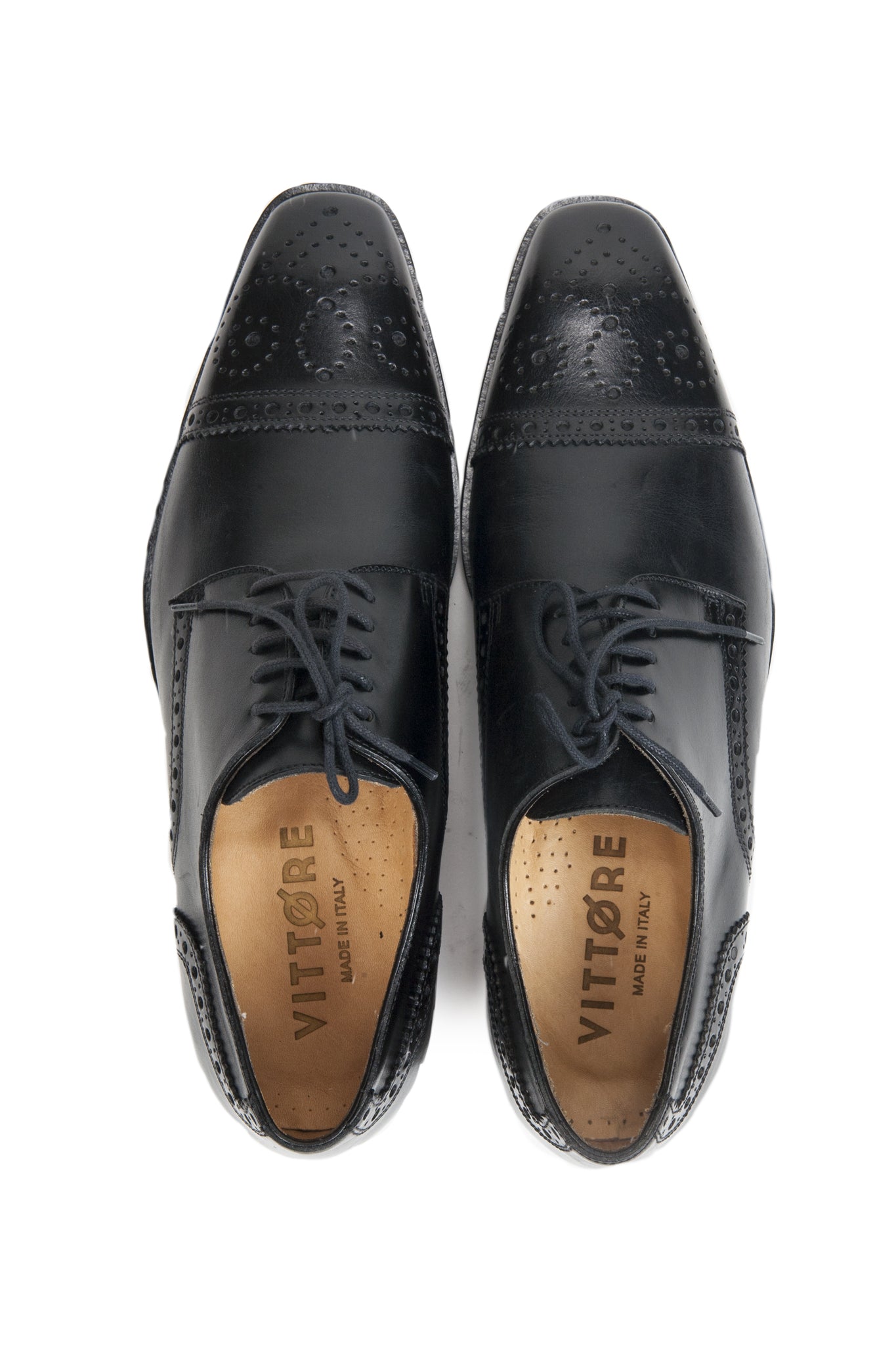 Black Brogue Lace Up Shoes