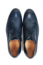 Load image into Gallery viewer, Blue Brogue Shoes Mens
